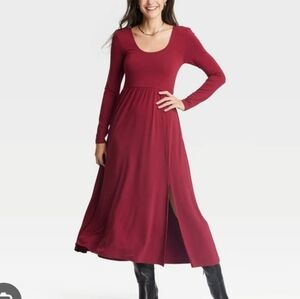 a new day Women's Burgundy Dress